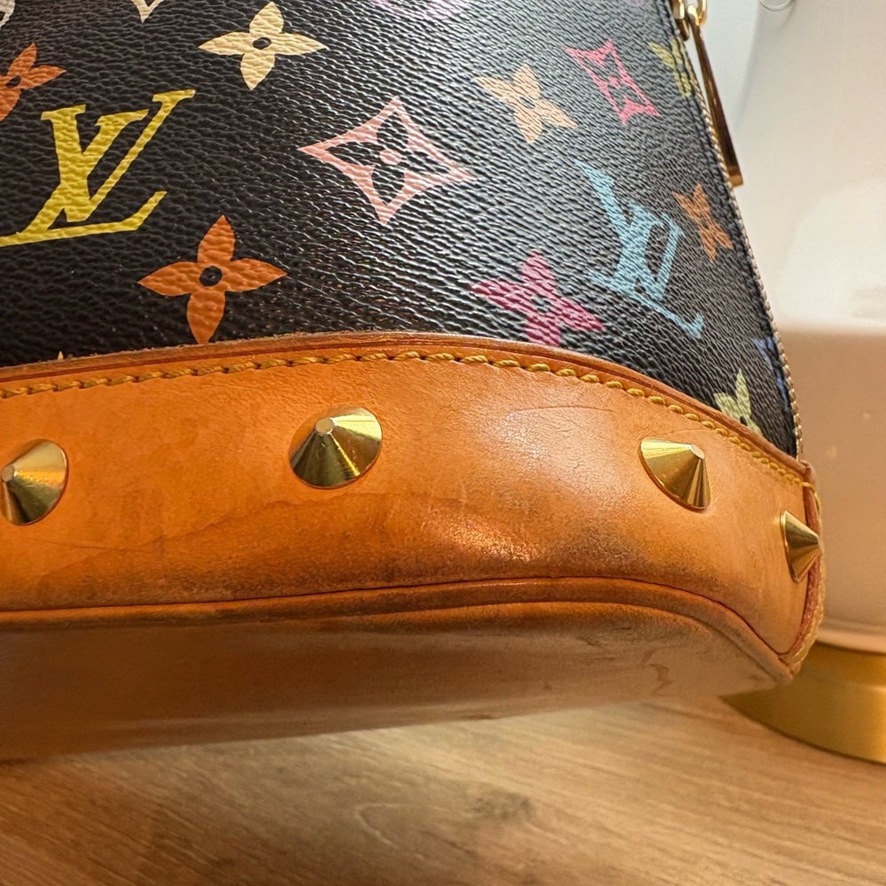 Takashi Murakami X Louis Vuitton Black Monogram Multicolor Alma PM - Picture 7 of 14